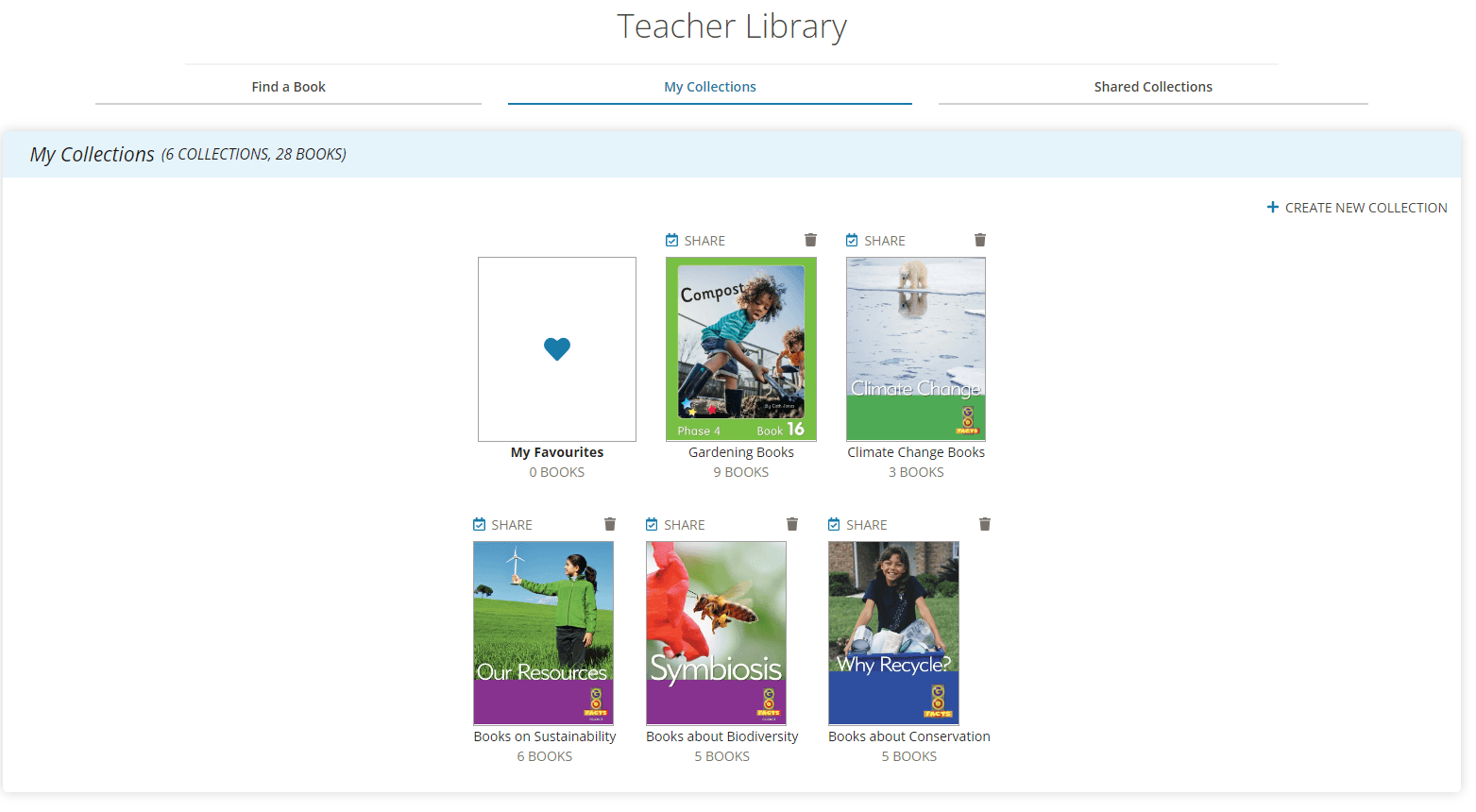 Earth Day Books in the Reading Eggs Teacher Library