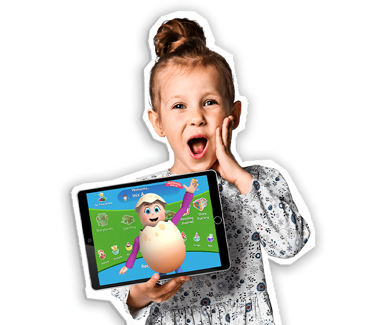 girl with ipad