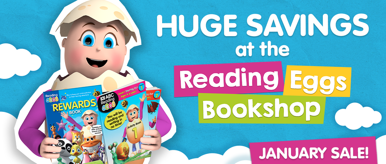 Major Reading Eggs Bookshop Sale this January!