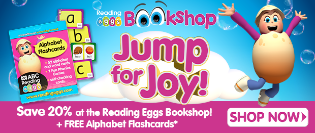 Save 20% at the Reading Egs Bookshop + FREE Alphabet Flash cards